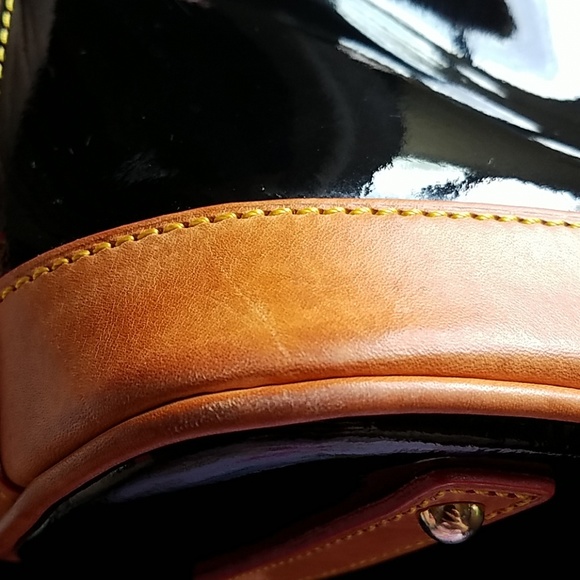 Dooney and Bourke Black Patent Leather Satchel - Picture 7 of 7